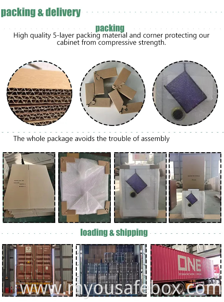 Fireproof Safety Deposit Box Home Office Hotel Alarm System Smart Safe